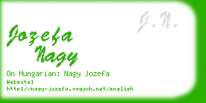 jozefa nagy business card